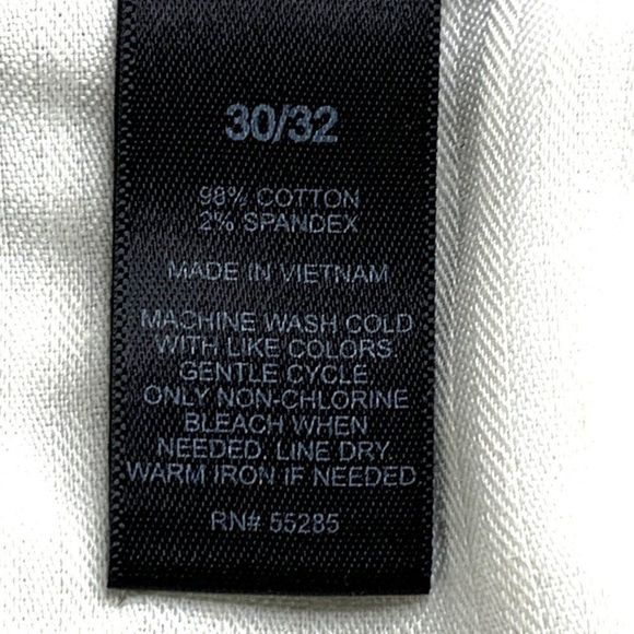 Mens Express Dress Khaki Pants Flat Size 32 x 30 Straight Leg Washable EUC 3006 - Picture 10 of 10